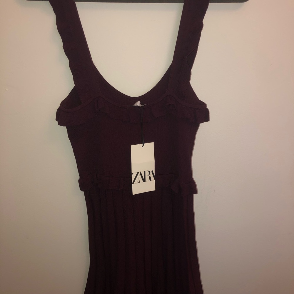 Zara maroon dress